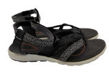ECCO Cruise Sport Sandals Womens Black Leather Strappy Geometric‎ Print 37 6-6.5 Photo 0