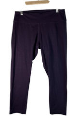 NOBULL Leggings High Rise Crop Heathered‎ Purple Large CrossFit Training Yoga L Photo 0