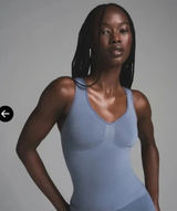 SKIMS NWOT Seamless Sculpt Tank Top Sz Medium Color Steel Blue Photo 0