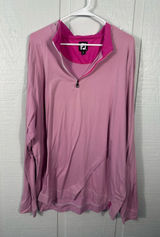 FJ Pink Long Sleeve 1/4 Zip Pullover Size 2XL EUC Photo 0