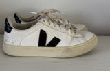 Veja Campo Leather Sneakers White Black Low Top Lace Up Shoes Women’s 8 Photo 0