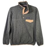 Patagonia Synchilla Fleece Snap-T Pullover Gray Peach XS Lightweight Gorpcore Photo 0