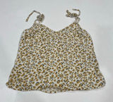 Abercrombie & Fitch Floral Tie Strap Tank Top Yellow White Size Small Photo 0
