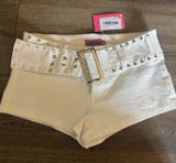 Edikted white denim buckle shorts Photo 0
