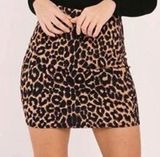 cheetah print bodycon skirt Photo 0