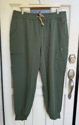 FIGS Women Relaxed Uman Jogger Scrub Pants Olive Green High Waisted Size XXL NWT Photo 0