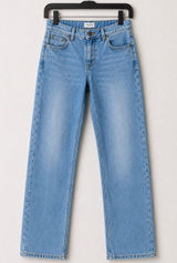 PacSun Jordyn Low Rise Straight Jeans Size 30 Light Wash Y2K Stretch Denim Blue Photo 0