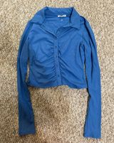 Blue Long Sleeve Top Photo 0
