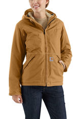 Carhartt FR Full Swing Quick Duck Jacket Sherpa Lined Brown Size XXL NWT Photo 0