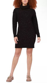 Black Tape Open Back Sweater Dress Black Size XS NWT Turtleneck Knit‎ Photo 0