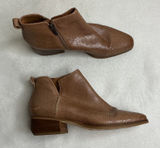 Sarto by‎ Franco Sarto Women Brown Snakeskin Embossed Leather Ankle Boots 9M Photo 0