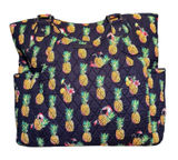 VERA BRADLEY LARGE GLENNA "TOUCAN PARTY" PATTERN Bag Navy Blue Beach Travel Photo 0