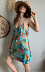 Vintage 80s Victoria’s Secret Silk Oceano Cami Slip Dress Rare HTF‎ Photo 0