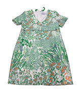 Tuckernuck white green floral dress. V neck shift. Size S. sundress, easter Photo 0