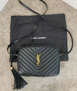 Saint Laurent Lou Camera Bag Black Quilted Leather Gold YSL Photo 0