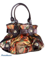 Kathy‎ van Zeeland retro trippy 70’s vibe vintage shopper bag Photo 0