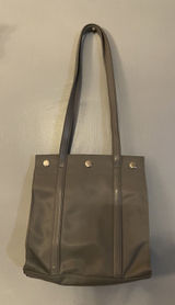 NWT Vintage NINE WEST Gray Snap Ups BAG PURSE NEW Vtg Photo 0