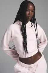 SKIMS Cotton Fleece Shrunken Pullover Hoodie S Photo 0