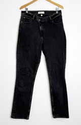 Abercrombie & Fitch 90s Slim Straight Curve Love Jeans Size 12 Long Black Photo 0