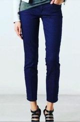 Tory Burch Tory navy daisy dots Emmy ankle crop pants size 29 Photo 0