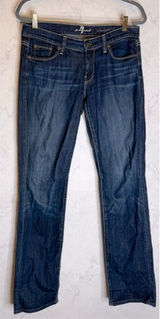 7 for all mankind mid rise straight leg jeans Photo 0