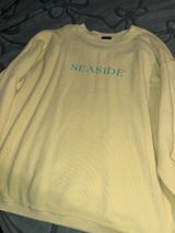 Seaside The Style Ribbed Yellow Crewneck Photo 0