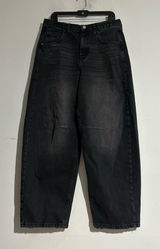 BDG Urban Outfitters Logan Barrel High Waist Baggy Wide Leg Jeans Black Sze 31W Photo 0
