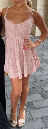 Pink Floral Sundress Size XS Photo 0