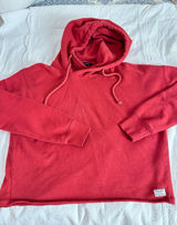 Abercrombie and Fitch red cropped hoodie sz M Photo 0