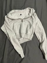 American Eagle Outfitters Cropped Quarter-Zip Photo 0