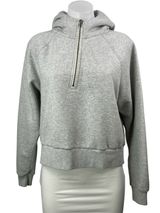 Vuori Restore Women's Gray Long Sleeves Half Zip Hoodie Hooded Sweatshirt Sz S Photo 0