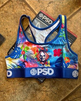 NWT *Bundle of 2* PSD Microfiber Blend Sports Bra Harley Quinn/Ice Chains sz S Photo 0