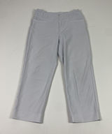 Athleta Pants Womens 12 Gray Straight Leg Pull On Ankle Cropped Stretch Yoga Photo 0