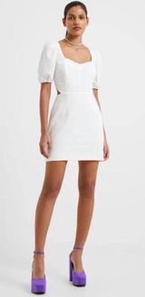 Whisper Puff Sleeve Cutout Mini Dress Photo 0