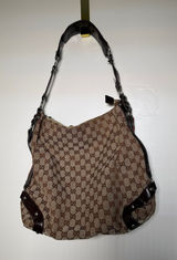Gucci Brown GG Canvas Shoulder Bag-READ Photo 0