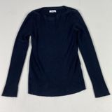 Galeries‎ Lafayette Sweater Womens Small Blue Boat Neck Ribbed Knit Pullover Photo 0