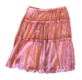 Simonton Says by George Simonton pink dot tiered skirt fully lined size 1X Photo 0