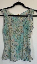 Blue Floral Tank Photo 0