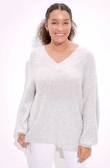 American Eagle Gray Waffle Knit Sweater Photo 0