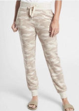Athleta Balance Printed Jogger Neutral Camo Sweatpants Tall Medium MT Photo 0