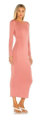 NWT Lovers + Friends Oaklee Bodycon Dress Women's‎ Size S Pink Barbiecore Photo 0