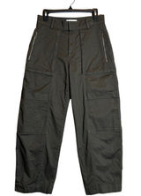 Abercrombie & Fitch Mid-Rise Barrel Utility Pant Women's 27 4 Short Brown NWOT Photo 0