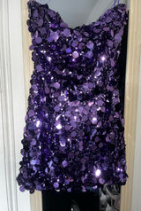 Princess Polly Purple Sequin Dress Photo 0