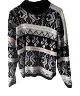 Vintage 80s Point South Fair Isle Acrylic Sweater Pullover Small Snow Ski‎ Photo 0