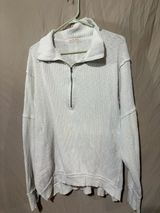 Free People We the free waffle 1/4 zip crewneck Photo 0