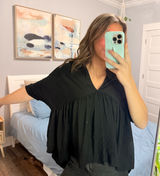 Zara Black Top Photo 0