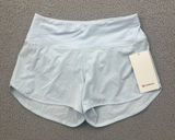 NWT Lululemon Speed Up Shorts High Rise 4" Powder Blue Athletic Women's 6 Photo 0