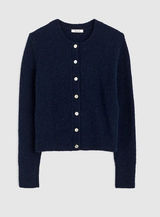 Madewell CloudSoft Cardigan juniper berry Blue Button Sweater NY439 90s Y2K XL Photo 0
