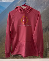 Y2K‎ Nike Therma-Fit Women's M Livestrong Hoodie Center Swoosh Kangaroo Pocket Photo 0