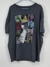 Taylor Swift The Eras Tour 2023 Graphic T-Shirt Charcoal Grey 2XL‎ Cotton Merch Photo 0